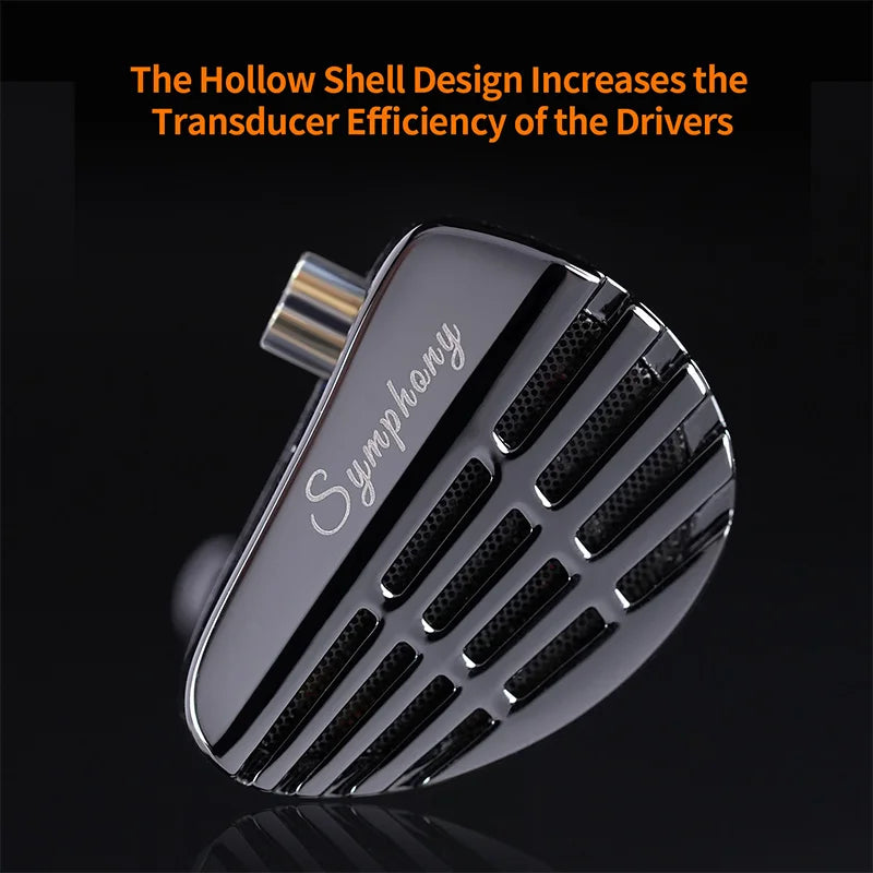 KZ Symphony in Ear Headphones Hybrid 13.2mm Self-developed Planar Driver Wired HIFI Audiophile Earphones DJ Gaming Music Headset