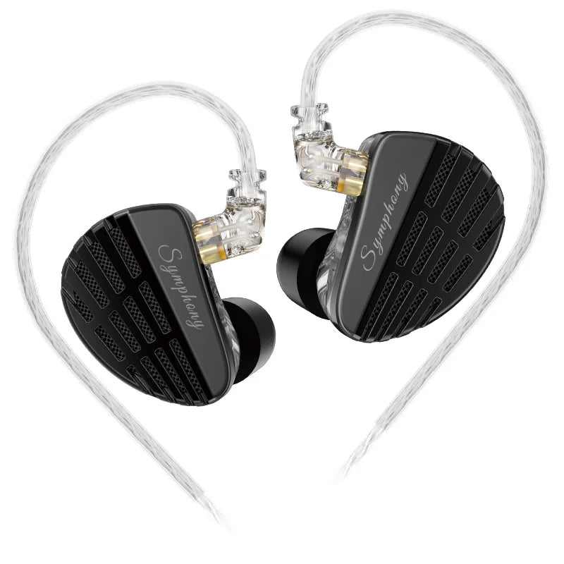 KZ Symphony in Ear Headphones Hybrid 13.2mm Self-developed Planar Driver Wired HIFI Audiophile Earphones DJ Gaming Music Headset