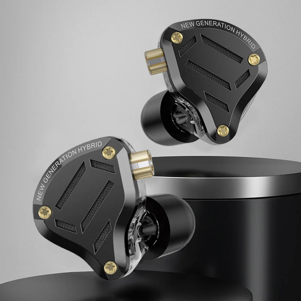 KZ ZS10 Pro 2 HIFI Bass Metal Earphone 4BA+1DD Dynamic Driver Earbud Wired Headset Noise Cancelling Sport Gaming Music Headphone